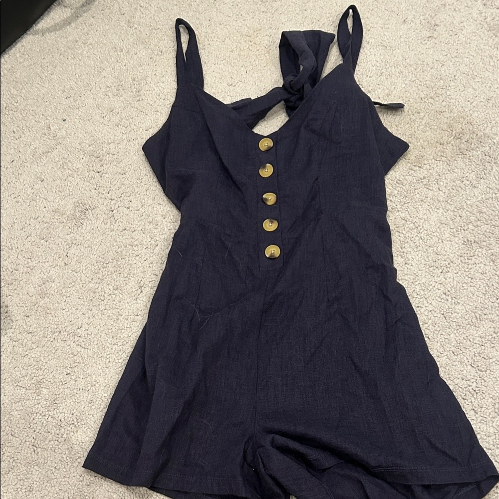 Navy romper